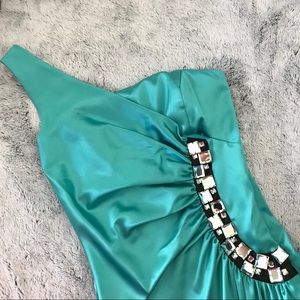 ARDEN B one shoulder prom dress